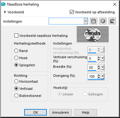 Effecten - Afbeeldingseffecten - Naadloze herhaling