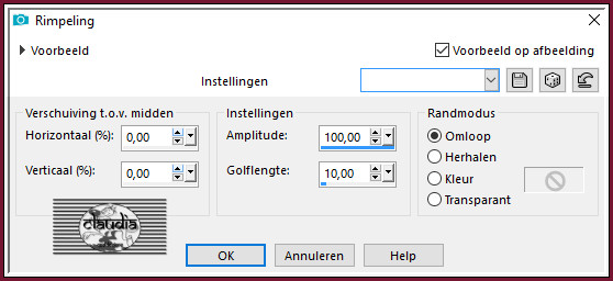 Effecten - Vervormingseffecten - Rimpeling