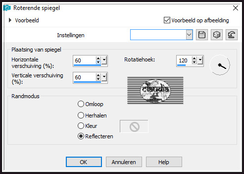 Effecten - Reflectie-effecten - Roterende spiegel