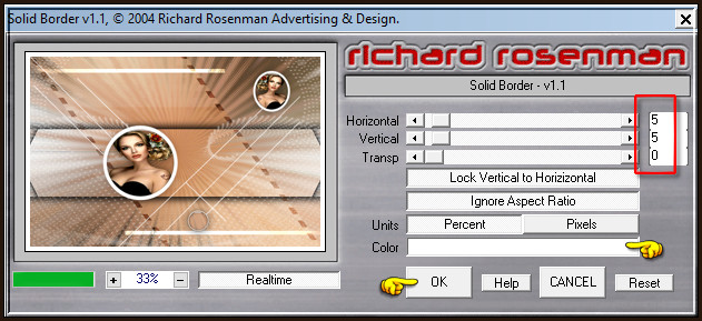 Effecten - Insteekfilters - Richard Rosenman - Solid Border