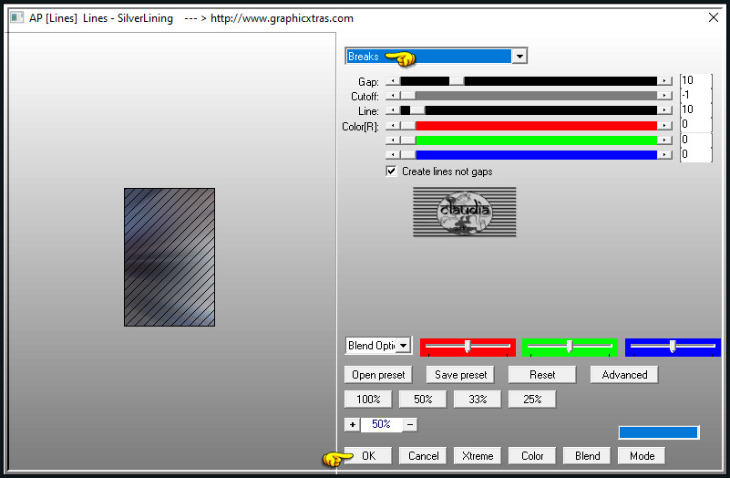 Effecten - Insteekfilters - AP [Lines] - Lines - SilverLining