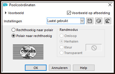 Effecten - Vervormingseffecten - Poolcoördinaten