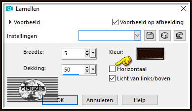 Effecten - Textuureffecten - Lamellen