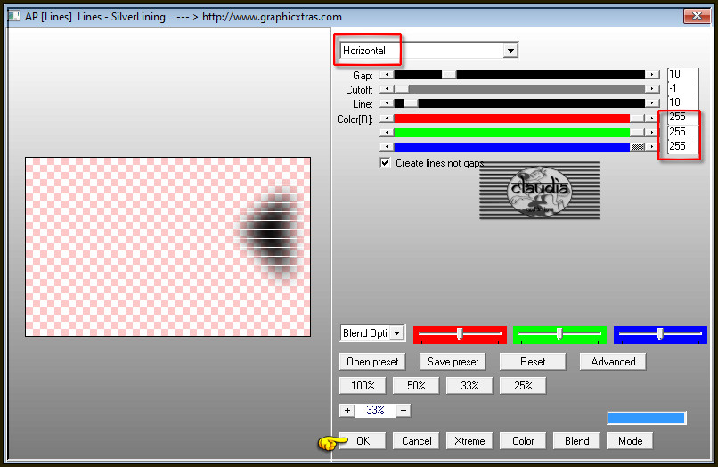 Effecten - Insteekfilters - AP [Lines] - Lines - SilverLining