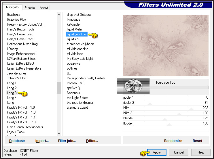 Effecten - Insteekfilters - <I.C.NET Software> - Filters Unlimited 2.0 - kang 3 - liquid you Too