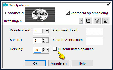 Effecten - Textuureffecten - Weefpatroon