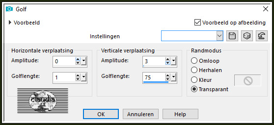 Effecten - Vervormingseffecten - Golf