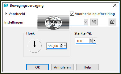 Aanpassen - Vervagen - Bewegingsvervaging