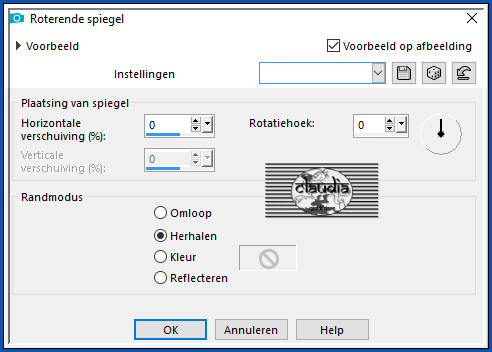 Effecten - Reflectie-effecten - Roterende spiegel