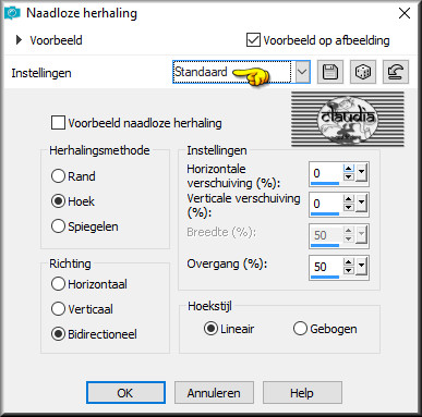 Effecten - Afbeeldingseffecten - Naadloze herhaling