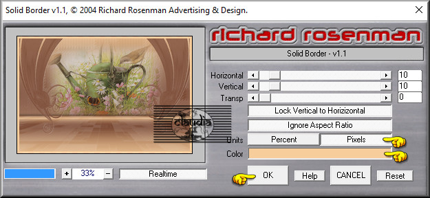 Effecten - Insteekfilters - Richard Rosenman - Solid Border