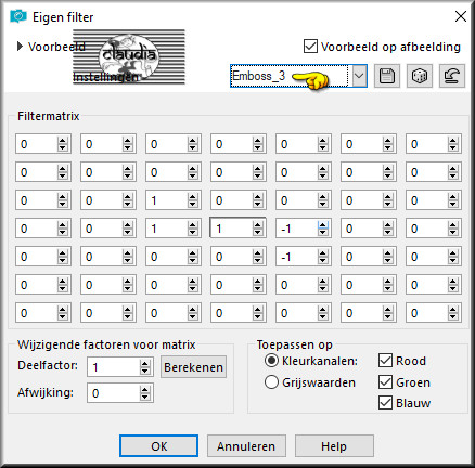 Effecten - Eigen filter - Emboss_3