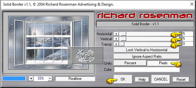 Effecten - Insteekfilters - Richard Rosenman - Solid Border