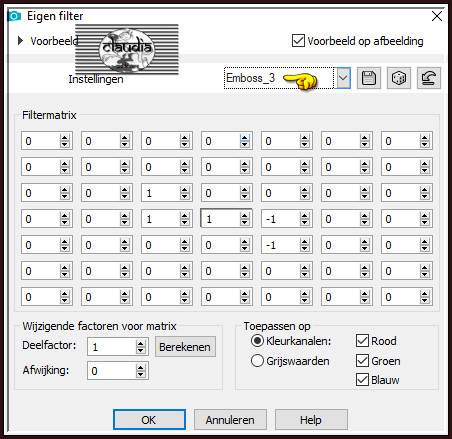 Effecten - Eigen filter - Emboss_3