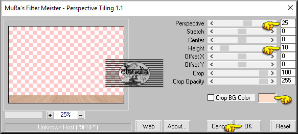 Effecten - Insteekfilters - MuRa's Meister - Perspective Tiling