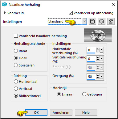 Effecten - Afbeeldingseffecten - Naadloze herhaling