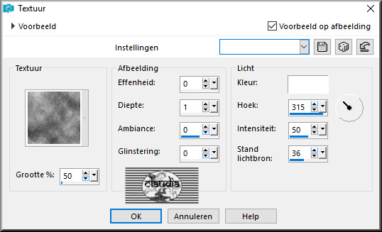 Effecten - Textuureffecten - Textuur