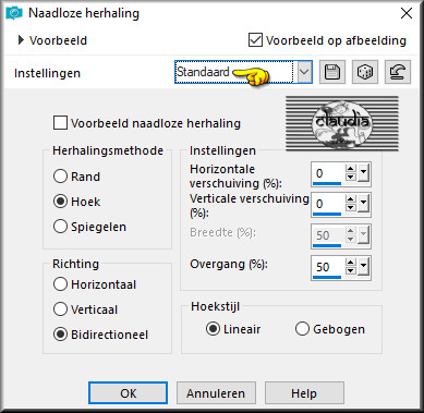 Effecten - Afbeeldingseffecten - Naadloze herhaling