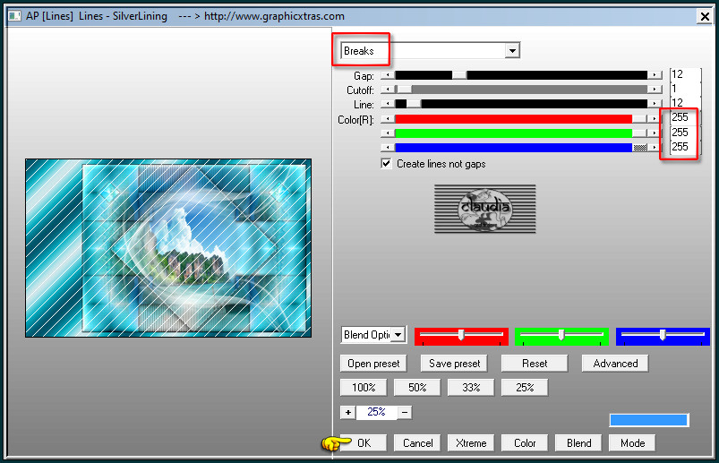 Effecten - Insteekfilters - AP [Lines] - Lines - SilverLining