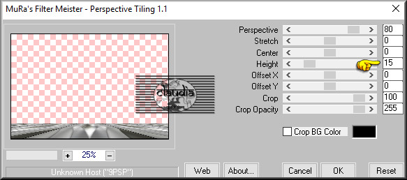 Effecten - Insteekfilters - MuRa's Meister - Perspective Tiling