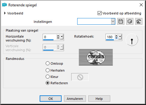 Effecten - Reflectie effecten - Roterende spiegel