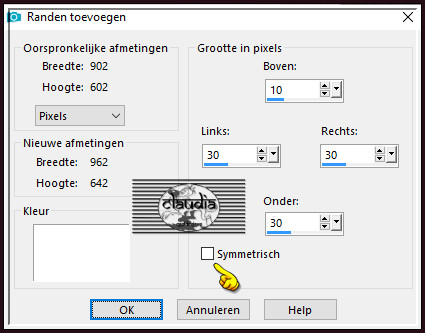 Afbeelding - Randen toevoegen : Kleur = 3de kleur