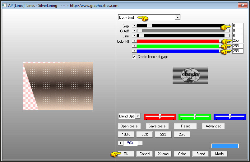 Effecten - Insteekfilters - AP [Lines] - Lines - SilverLining