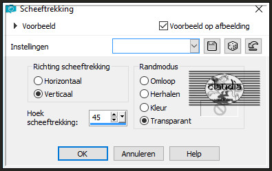 Effecten - Geometrische effecten - Scheeftrekking