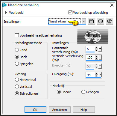 Effecten - Afbeeldingseffecten - Naadloze herhaling