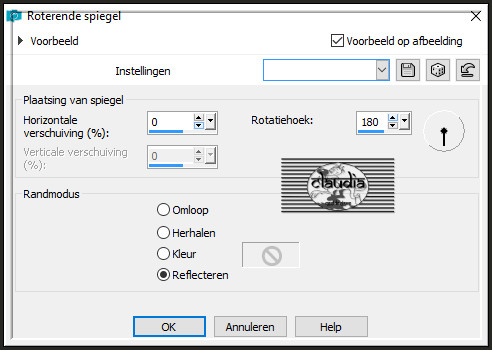 Effecten - Reflectie-effecten - Roterende spiegel