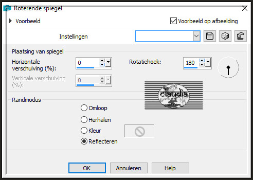 Effecten - Reflectie-effecten - Roterende spiegel