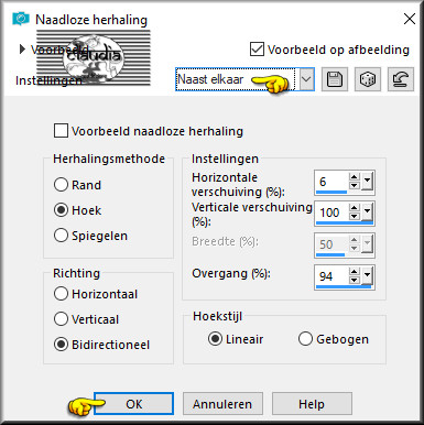 Effecten - Afbeeldingseffecten - Naadloze herhaling