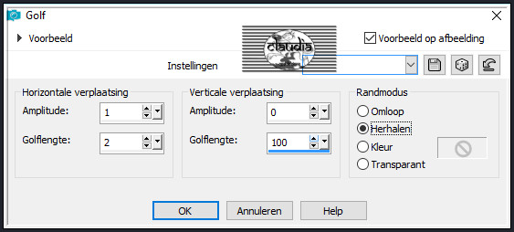 Effecten - Vervormingseffecten - Golf