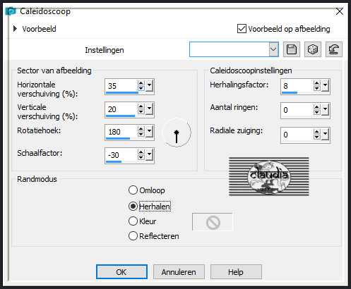 Effecten - Reflectie-effecten - Caleidoscoop