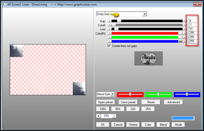 Effecten - Insteekfilters - AP [Lines] - Lines - SilverLining 