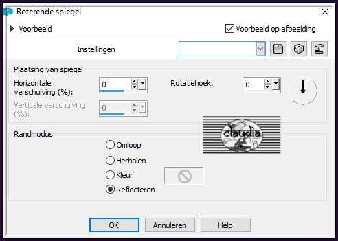 Effecten - Reflectie-effecten - Roterende spiegel