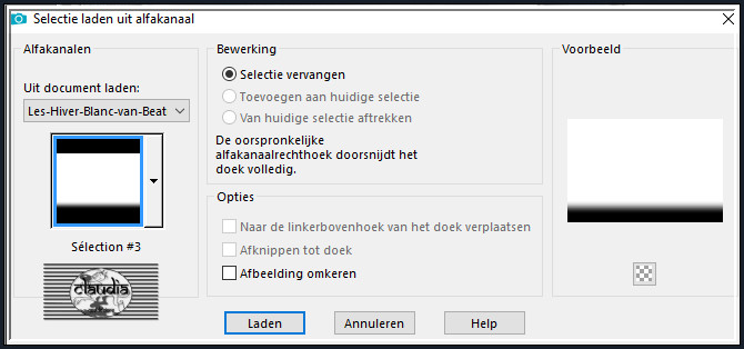 Selecties - Selectie laden/opslaan - Selectie laden uit alfkanaal : Sélection #3