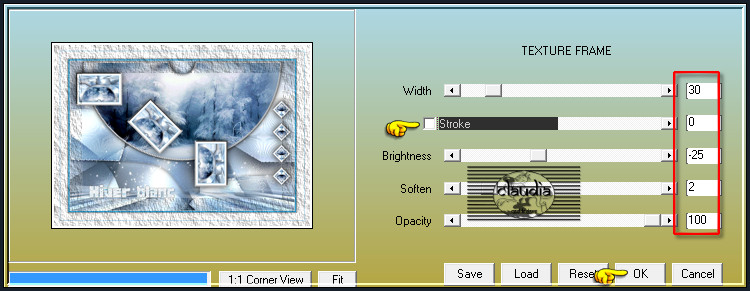 Effecten - Insteekfilters - AAA Frames - Texture Frame