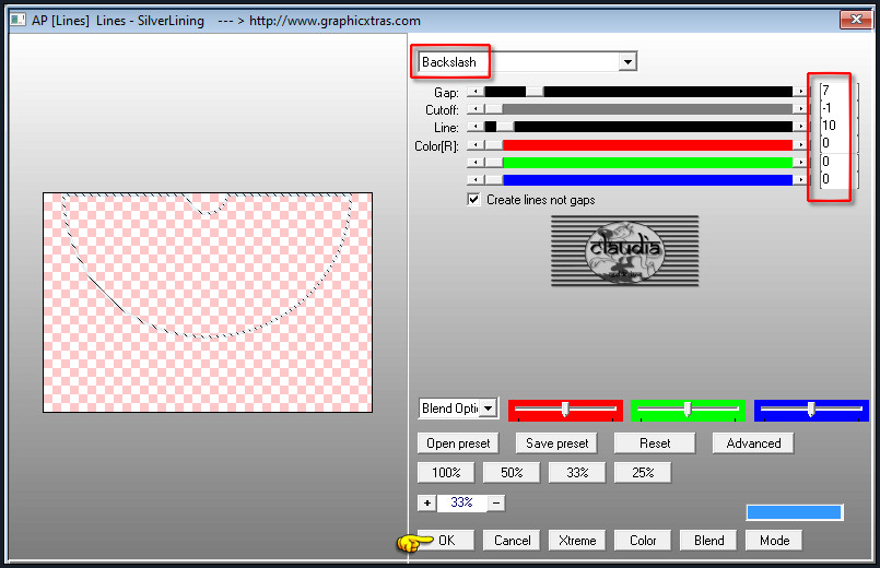 Effecten - Insteekfilters - AP [Lines] - Lines - SilverLining