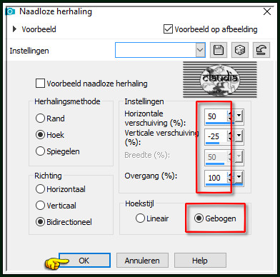 Effecten - Afbeeldingseffecten - Naadloze herhaling :