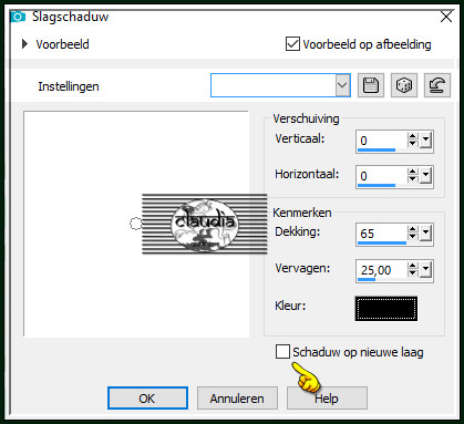 Effecten - 3D-Effecten - Slagschaduw :