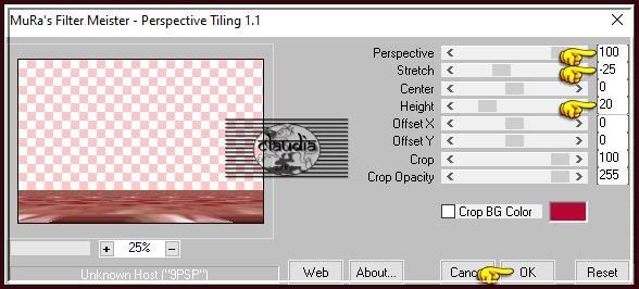 Effecten - Insteekfilters - MuRa's Meister - Perspective Tiling