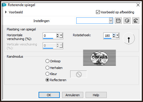 Effecten - Reflectie-effecten - Roterende spiegel
