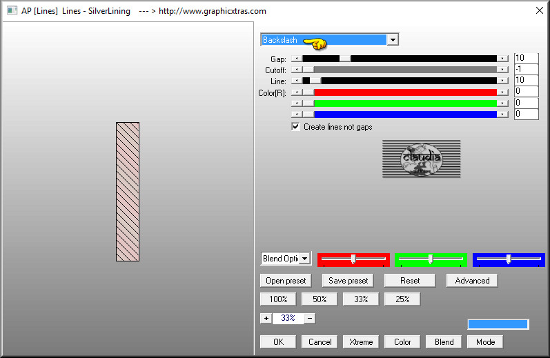 Effecten - Insteekfilters - AP [Lines] - Lines - SilverLining