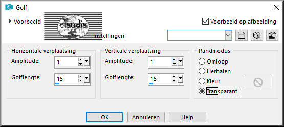 Effecten - Vervormingseffecten - Golf