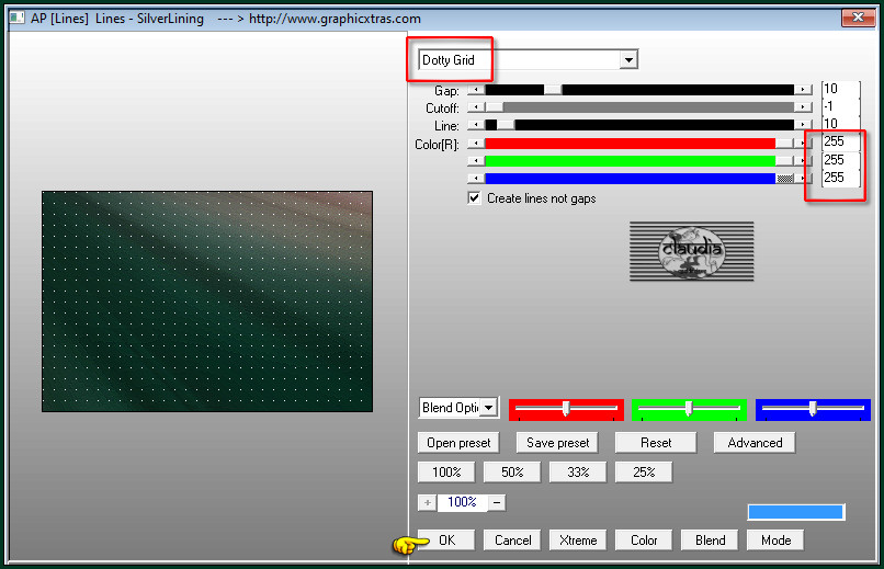 Effecten - Insteekfilters - AP [Lines] - Lines - SilverLining