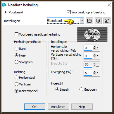 Effecten - Afbeeldingseffecten - Naadloze herhaling