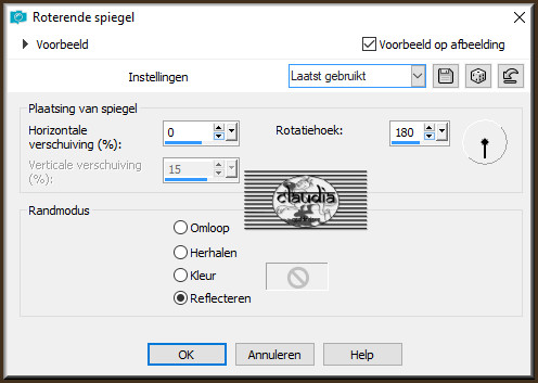 Effecten - Reflectie-effecten - Roterende spiegel
