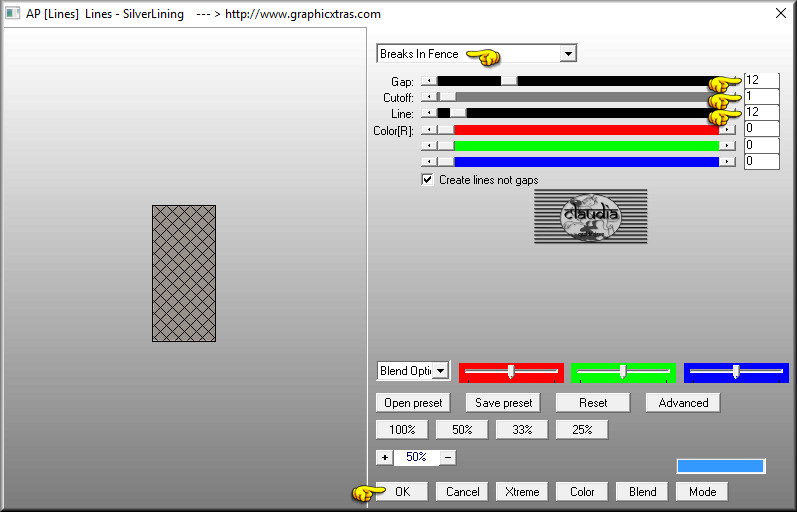 Effecten - Insteekfilters - AP [Lines] - Lines - SiverLining