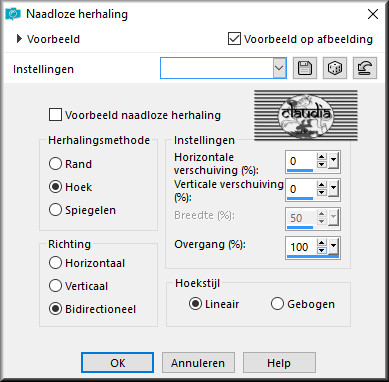 Effecten - Afbeeldingseffecten - Naadloze herhaling